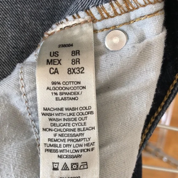EUC DKNY JEANS. Dark blue Sz 8x32 reg, mid rise. - Picture 5 of 5